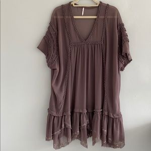 Free People Bogo Dress with embroidered fringe